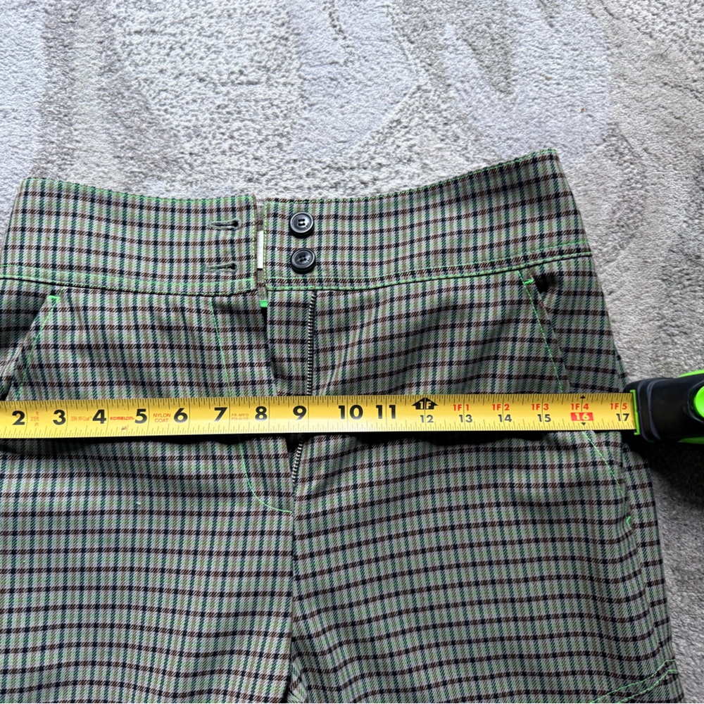 Andersson Bell Celina side pleat plaid green pants NWOT - Picture 13 of 16